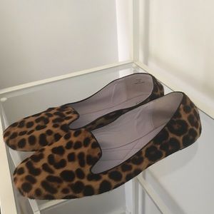 Johnston & Murphy Pony hair Leopard Slippers